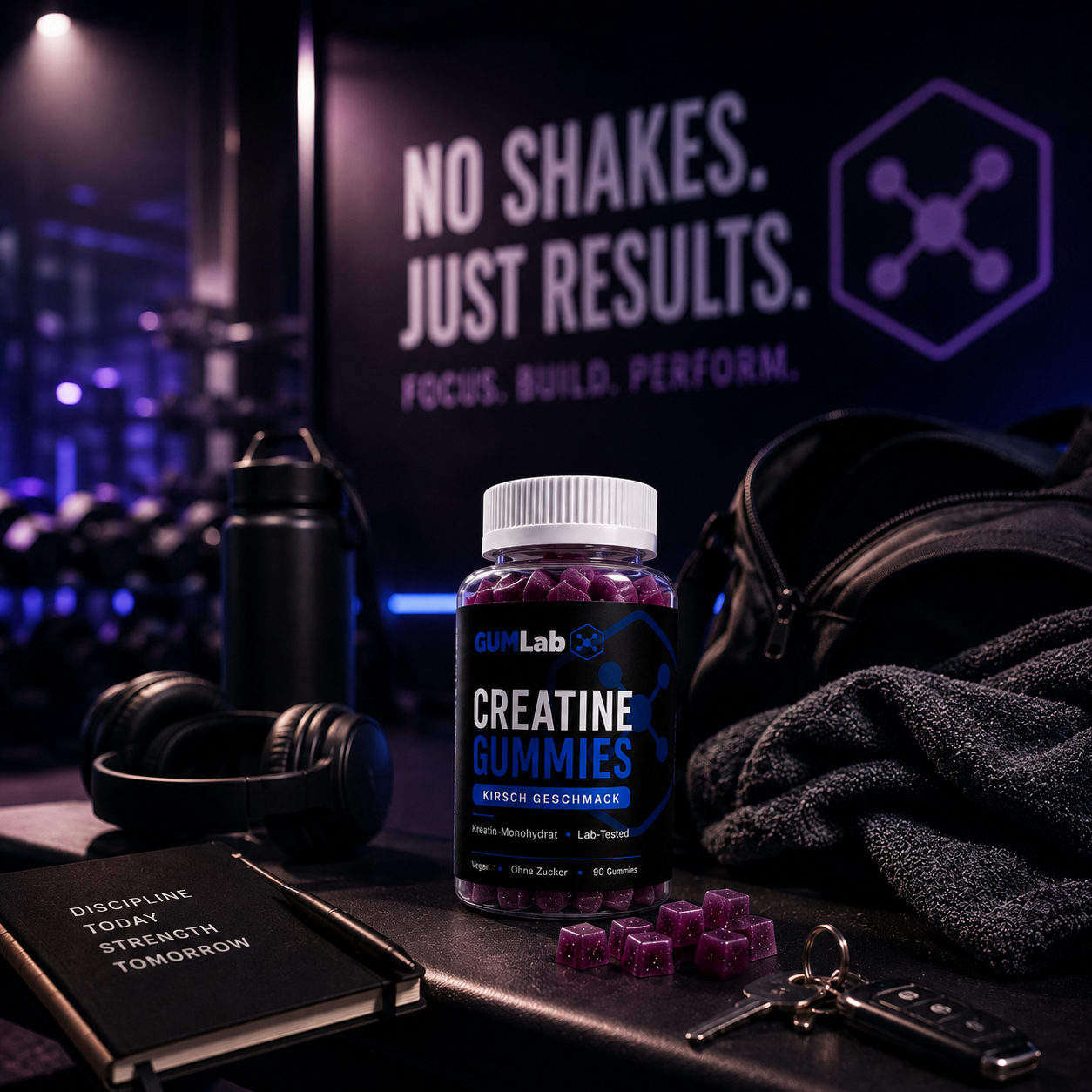 Creatine Gummies – Kirsche | Kreatin-Monohydrat